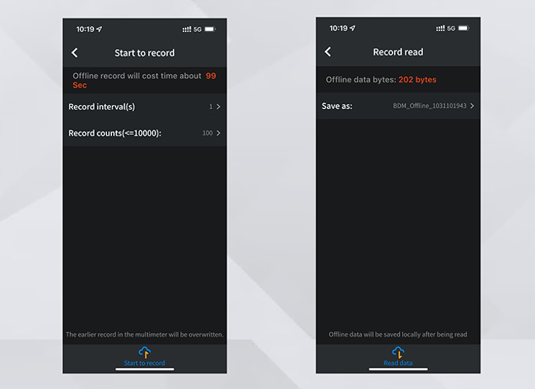 Cрумовимірювальні кліщі СМ2100B - автономний режим